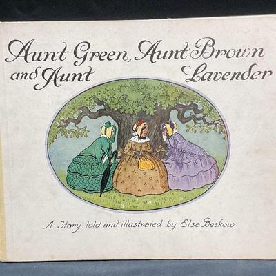 1930s Aunt Green Aunt Brown Aunt Lavender Illustr

