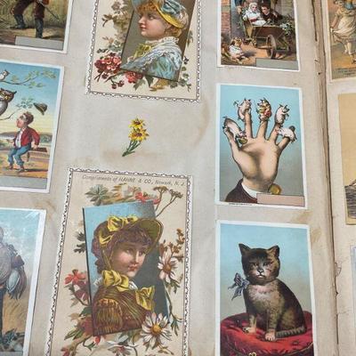 Antique Postcard Ephemera Scrapbook
