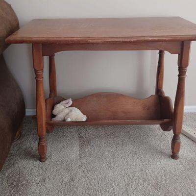 Table with book rack
