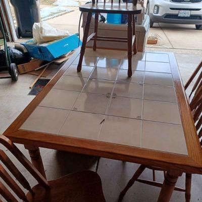 Table and chairs