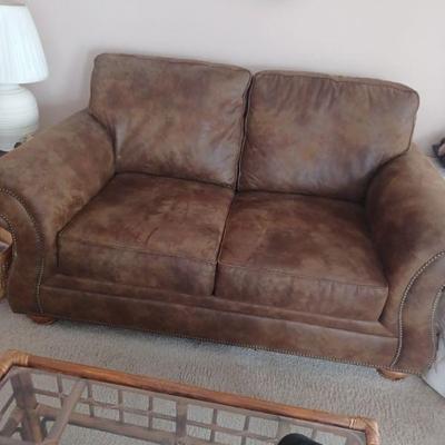 Leather two setter sofa
