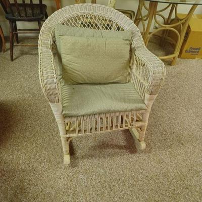 Wicker rocker