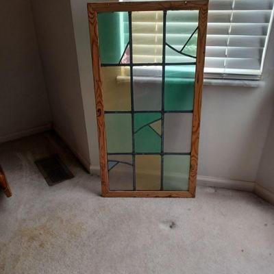 Leaded glass window