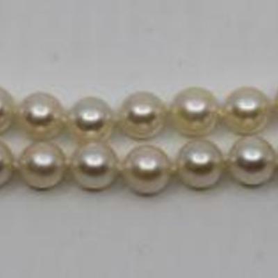 14K Mikimoto Pearl Double Strand Bracelet
