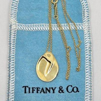 Tiffany & Co Elsa Peretti 18K Gold Madonna Necklace