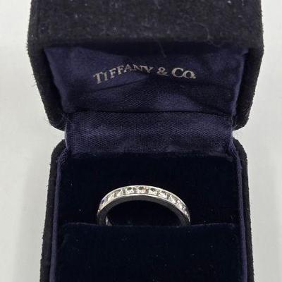 Tiffany & Co Platinum & Diamond  Eternity Ring