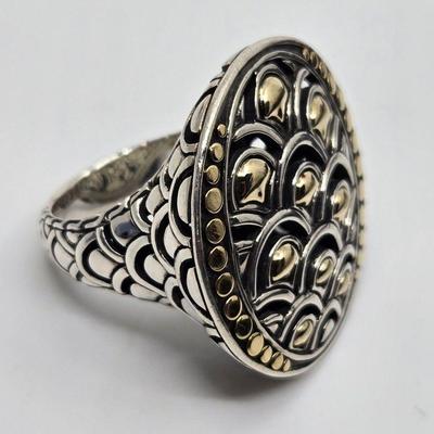 John Hardy 18K Gold & Sterling Naga Cocktail Ring