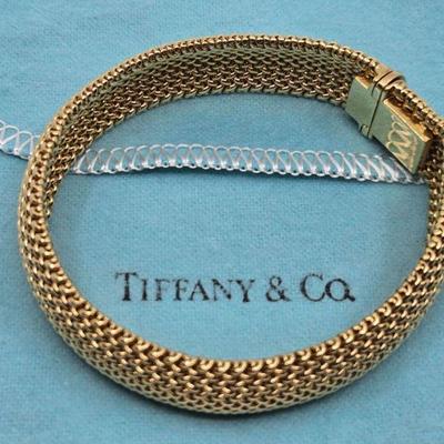 Vintage Cartier 18K Gold & Steel Trinity Bracelet