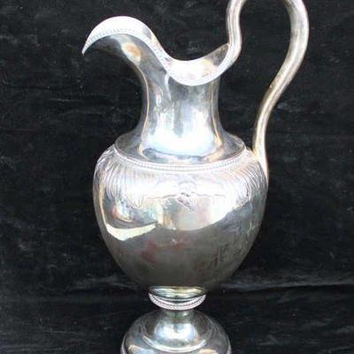 Bigelow & Kennard Coin Silver Water Pitcher