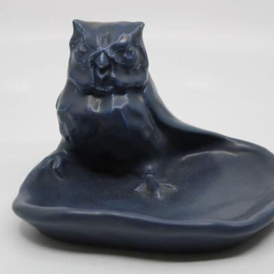 Rookwood Art Pottery Owl Card Holder