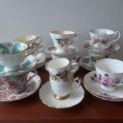 Porcelain Tea Cups & Saucers #2