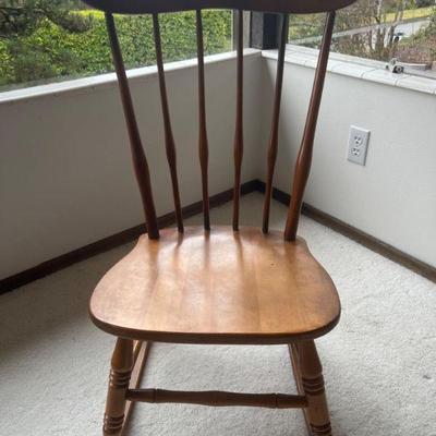 Colonial Mid Century Parlor Childs Rocking Chair
