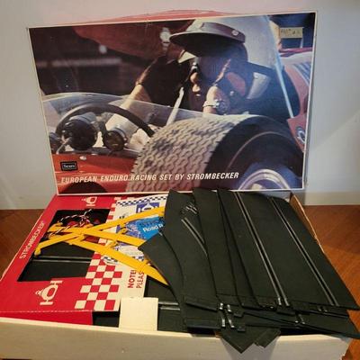 Rare 1966 Strombecker-European Enduro Slot Car Racing Set