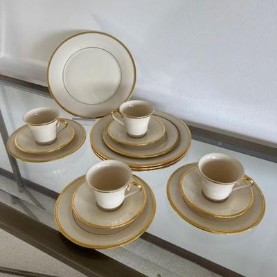 Four Piece For Four Lenox Eternal Gold China