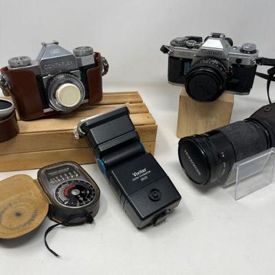 Canon and Contaflex Vintage 35mm Cameras