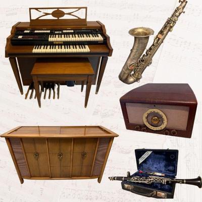 Examples of musical instruments on this sale