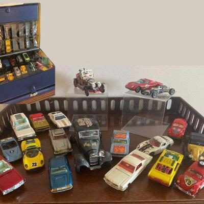 Vintage Matchbook and Corgi Cars