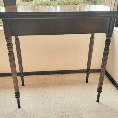 Bombay Dark Wood Folding Entry or Card Table