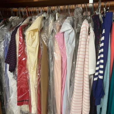 Closet Packed with Designer Women’s Clothes