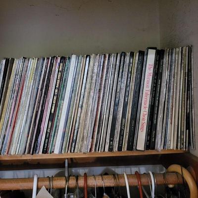 Shelf Full of Record Albums - Classical & Jazz