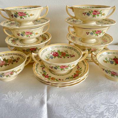 Antique Cavendish Doulton Cream Soup Bowls