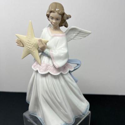Lladro Spain 6132 “Angel of the Stars” Porcelain Figure Box