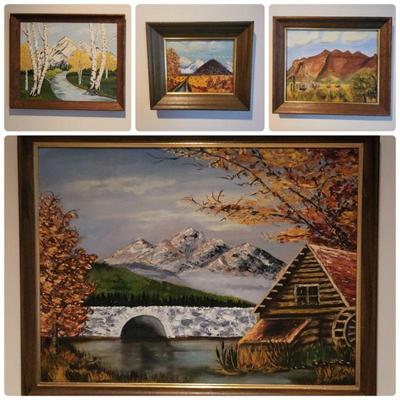 Country Mountain Landscape Paintings - D. Swanson