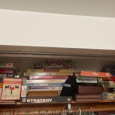 Vintage Board Games - Clue, Monopoly, Scrabble, Strategy