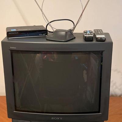Sony Trinitron 20” TV & DTV Converter with Antenna	