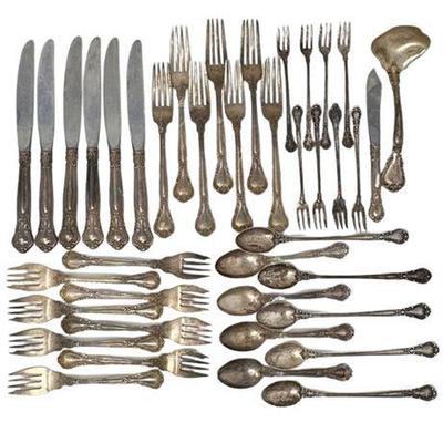 Lot 023-037   
Gorham Chantilly 1895 Sterling Silver Silverware Service