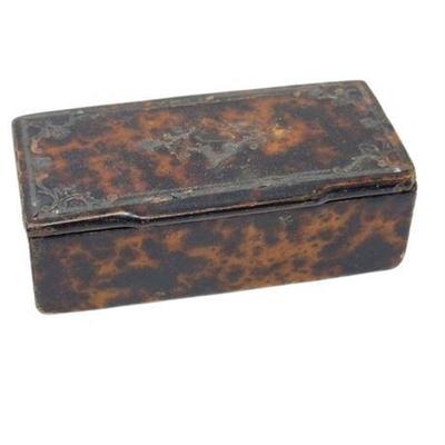 Lot 207  
Antique Victorian Tortoise and Sterling Cigarette Box