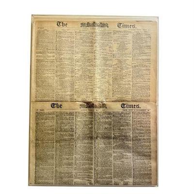 0 Bid(s)
"The London Times", circa 1900 &1905 Front Pages