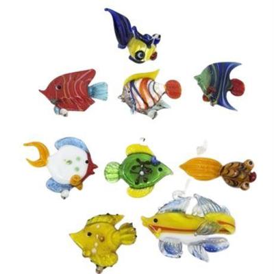 Lot 069   
Hand-Blown Art Glass Bobbing Fish