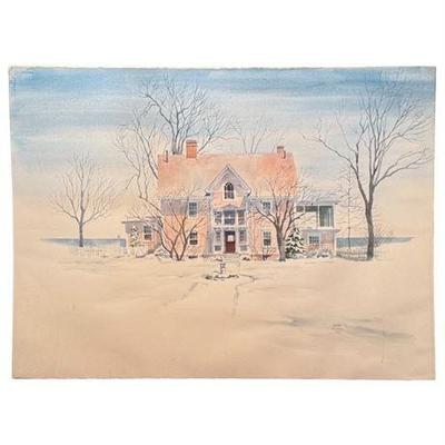 Lot 111-1  
Diane Boldman AWS Watercolor on Parchment