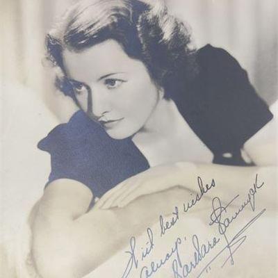Lot 039-322   
Autograph Book of Hollywood Stars 1930s Stanwyck Gaynor Loretta Young