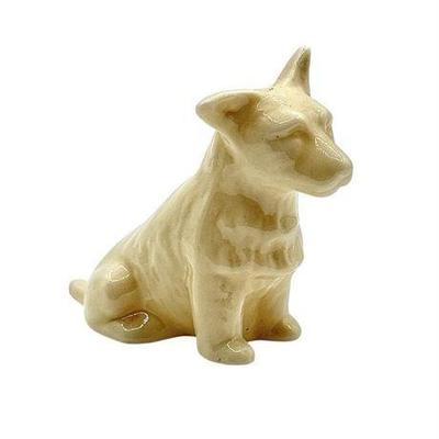 Lot 154  
Vintage Belleek Terrier Porcelain Dog Figurine