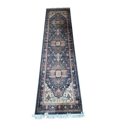 Lot 100-539  
Vintage Persian Medallion Style 100% Wool Runner Rug