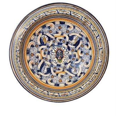Lot 016   
Antique Italian Majolica Platter