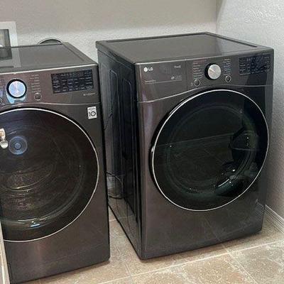 Electric LG Thin Q Front Loading Washer & Dryer
