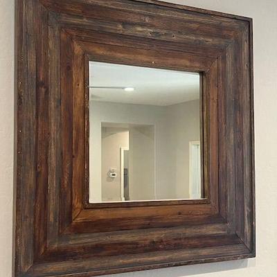 Pier 1 Imports Wood Framed Wall Mirror