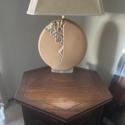 End table, lamp