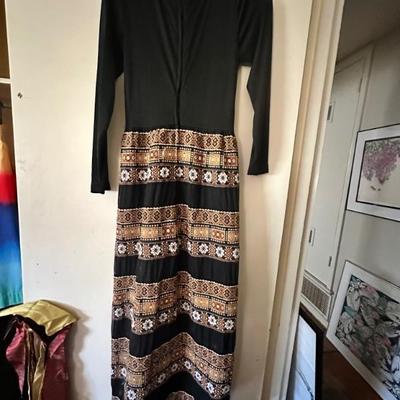 Vintage ladies maxi dress