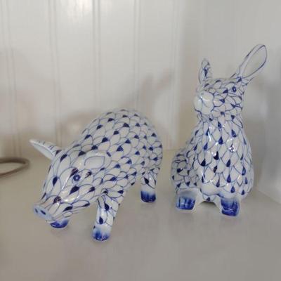 HEREND ceramic figurines.