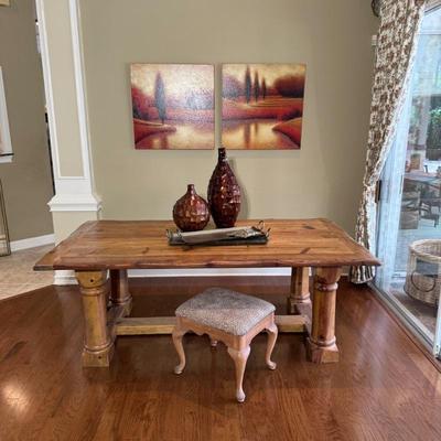 Ralph Lauren Pine Trestle Dining Table 44" x 84"