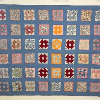 70”x84” Vintage Star-n-Dash Quilt