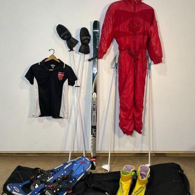 Sweet Snow Sport Set - Ski Bag, Cross Country Skis, Boots, Suit, Poles And Snowshoes!