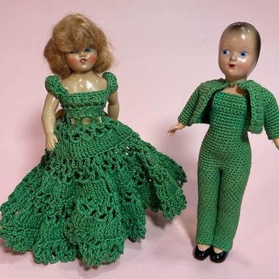7 1/2" Vintage hard plastic story book dolls - Ruby Lane