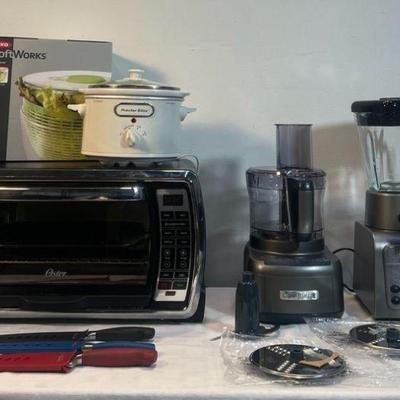 Countertop Appliances: Oster Toaster Oven, Cuisinart Food Processor