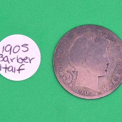 1905 Barber Half Dollar 