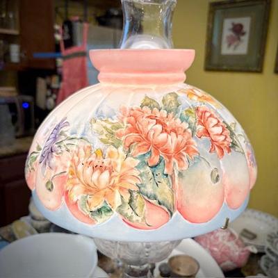Vintage hand-painted lamp